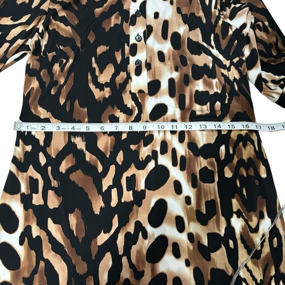 En Focus Studio Women's Animal Print Dress, 3/4 Sleeves, Size 12 - Picture 11 of 13